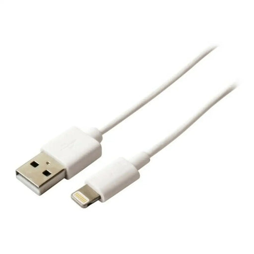 USB to Lightning Cable Contact (1 m) White - Електроника Телефони и таблети<<<Компютри| Електроника<<<BigBuy&&&USB