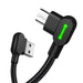USB to Micro USB Cable Mcdodo CA-5280 LED 3m (Black) - USB to Micro USB<<<USB cables<<<GSM Accessories<<<InnproXML