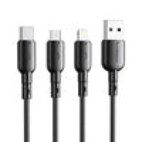USB to Micro USB cable VFAN Colorful X11 3A 1m (black) - USB to Micro USB<<<USB cables<<<GSM Accessories<<<InnproXML