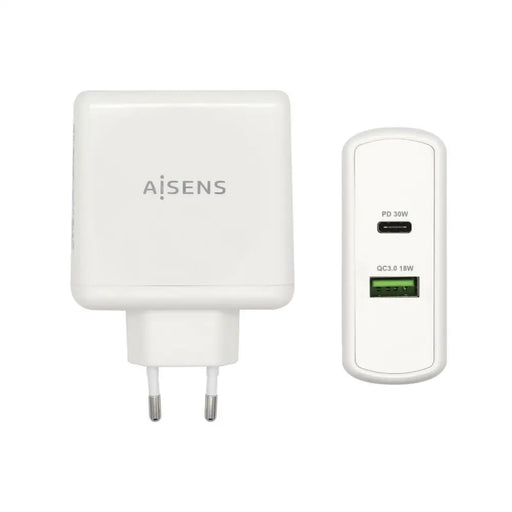USB Wall Charger Aisens ASCH-2PD45A-W White 57 W USB-C (1 Unit) - Електроника Телефони и таблети<<<Компютри|