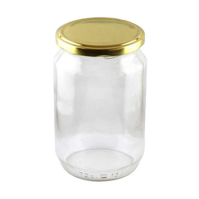 JAR WITH CAP 0.720 L STACK 6 PCS PREMIUM USPEH CAP