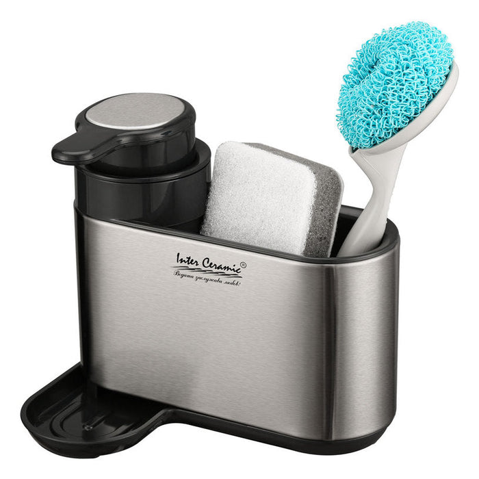 UTENSIL ORGANIZER WITH DISPENSER INTER CERAMIC - Сушилници за съдове<<<Домашни потреби<<<Кухня<<<Praktiker