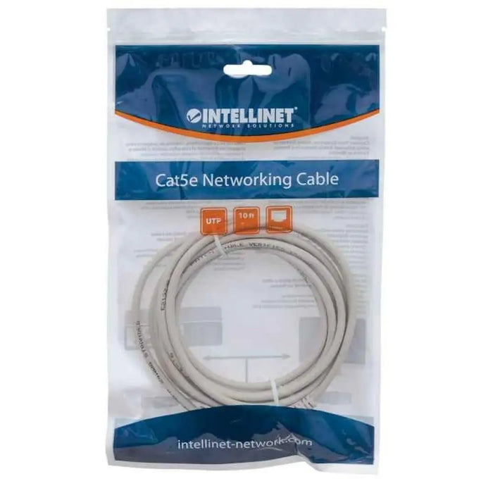 UTP Category 6 Rigid Network Cable Intellinet 319768 Grey 3 m - Мрежови кабели<<<Компютър Кабели и адаптери<<<Компютри|
