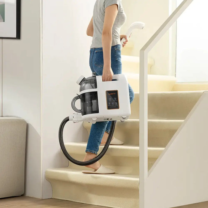 UWANT B200 12000Pa 1900W washing vacuum cleaner with Deep Cleaning steam cleaning function + steam nozzle - white