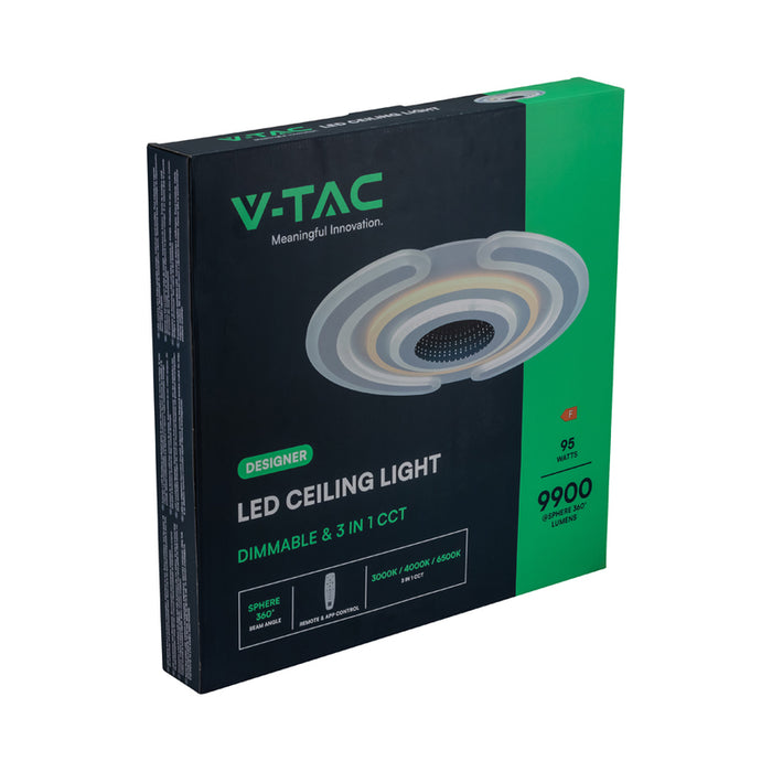 LED CEILING LIGHT 95W 3000-6500K Ф50 DIMMABLE V-TAC