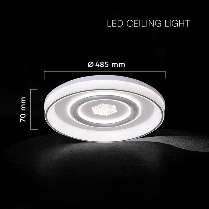 LED CEILING LIGHT 55W 48.5CM 3CCT WHITE REMOTE CONTROL V-TAC