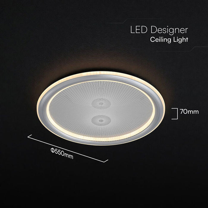 LED CEILING LIGHT 50W REMOTE CONTROL GREY 84031 V-TAC