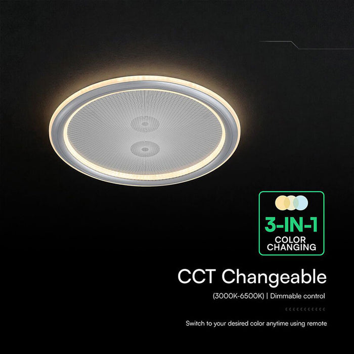 LED CEILING LIGHT 50W REMOTE CONTROL GREY 84031 V-TAC