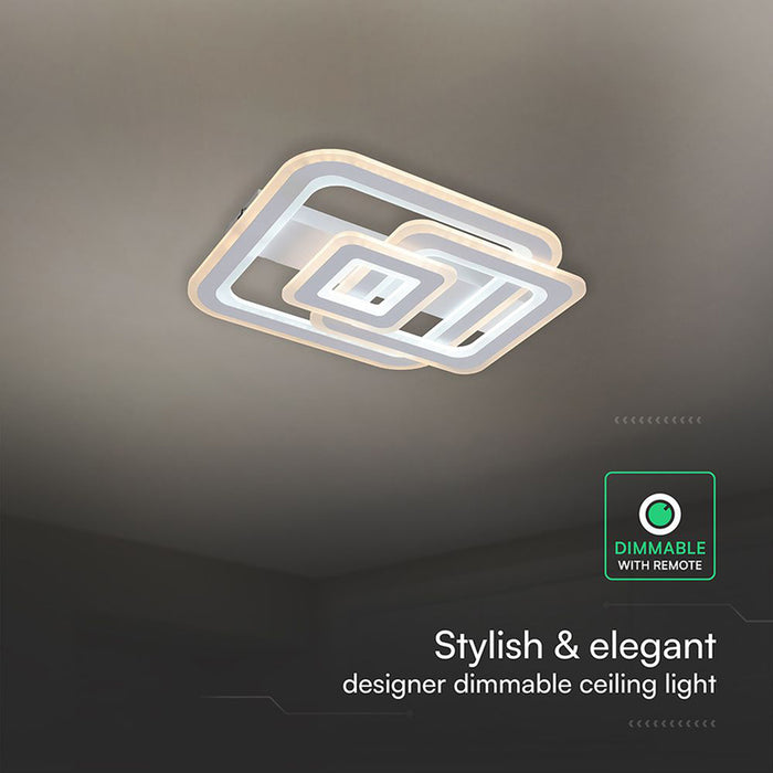 LED CEILING LIGHT 80W REMOTE CONTROL WHITE 84040 V-TAC