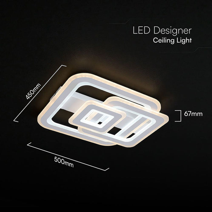 LED CEILING LIGHT 80W REMOTE CONTROL WHITE 84040 V-TAC
