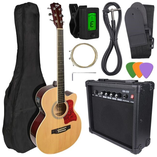 V-TONE EAG SET NT - set (4/4 electro-acoustic guitar, natural + amplifier)