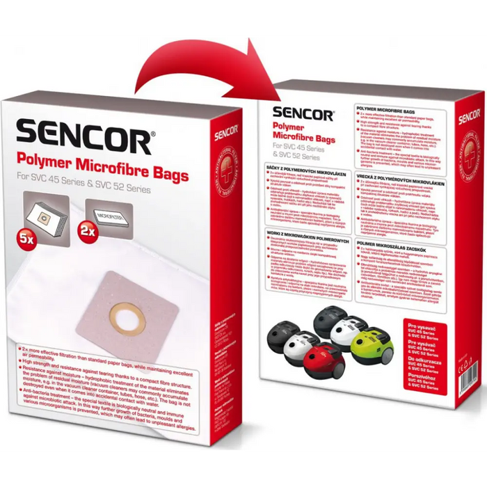 Vacuum bag Sencor SVCX 0452/SVC45/52 - Аксесоари за прахосмукачки<<<Аксесоари<<<TechMart
