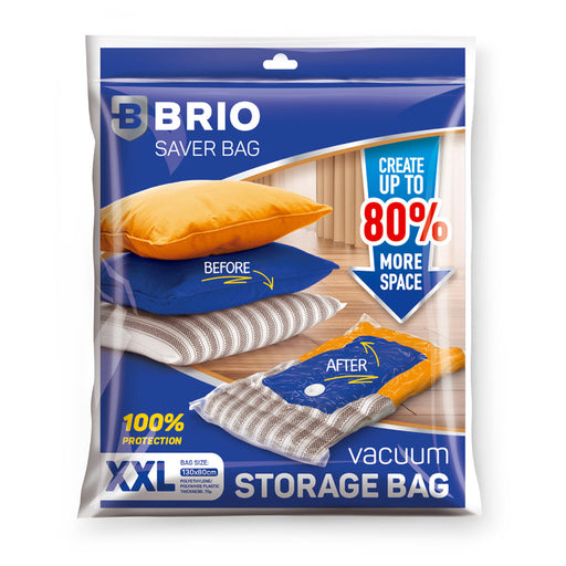 VACUUM BAG XXL 130X80 CM BRIO - Продукти за съхранение и организация на дрехи<<<Домашни потреби<<<Кухня<<<Praktiker