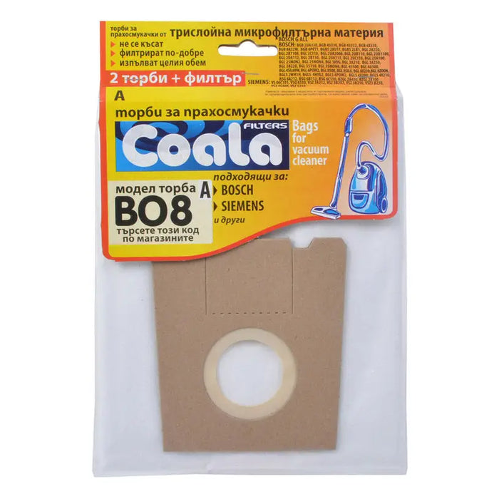VACUUM CLEANER BAGS COALA BAG. FOR DUST. TONI BO8-A COAL 3 PCS - Акс. малки ел.уреди<<<Домакински електроуреди<<<Мебели