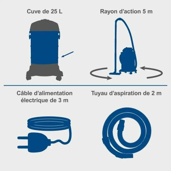 vacuum cleaner Scheppach - Почистване Прахосмукачки И Гладене<<<Дом Градина<<<BigBuy&&&Прахосмукачки и