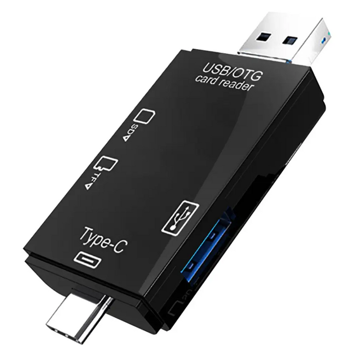 VAKOSS CARD READER 6IN1 USB A / MICRO USB / USB C / SD / MICRO SD / USB TC-R425X - Card
