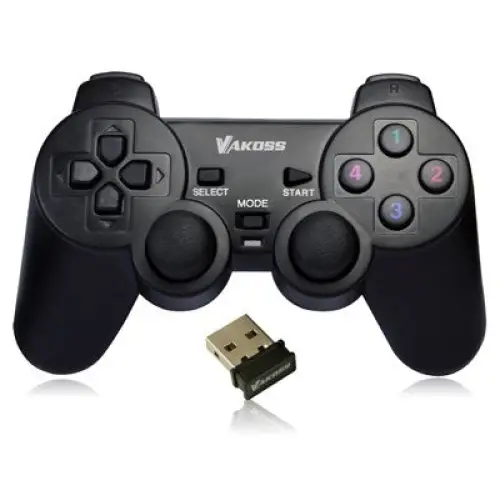 Vakoss GP-3925BK Gaming Controller Black RF Gamepad Analogue / Digital PC Playstation 3 - ControllersGAM-KON<<<PC