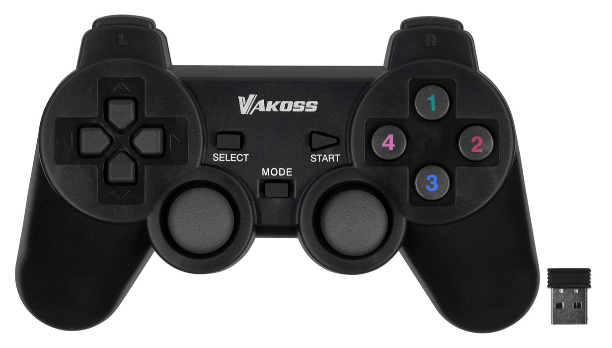 Vakoss GP-3925BK Gaming Controller Black RF Gamepad Analogue / Digital PC, Playstation 3