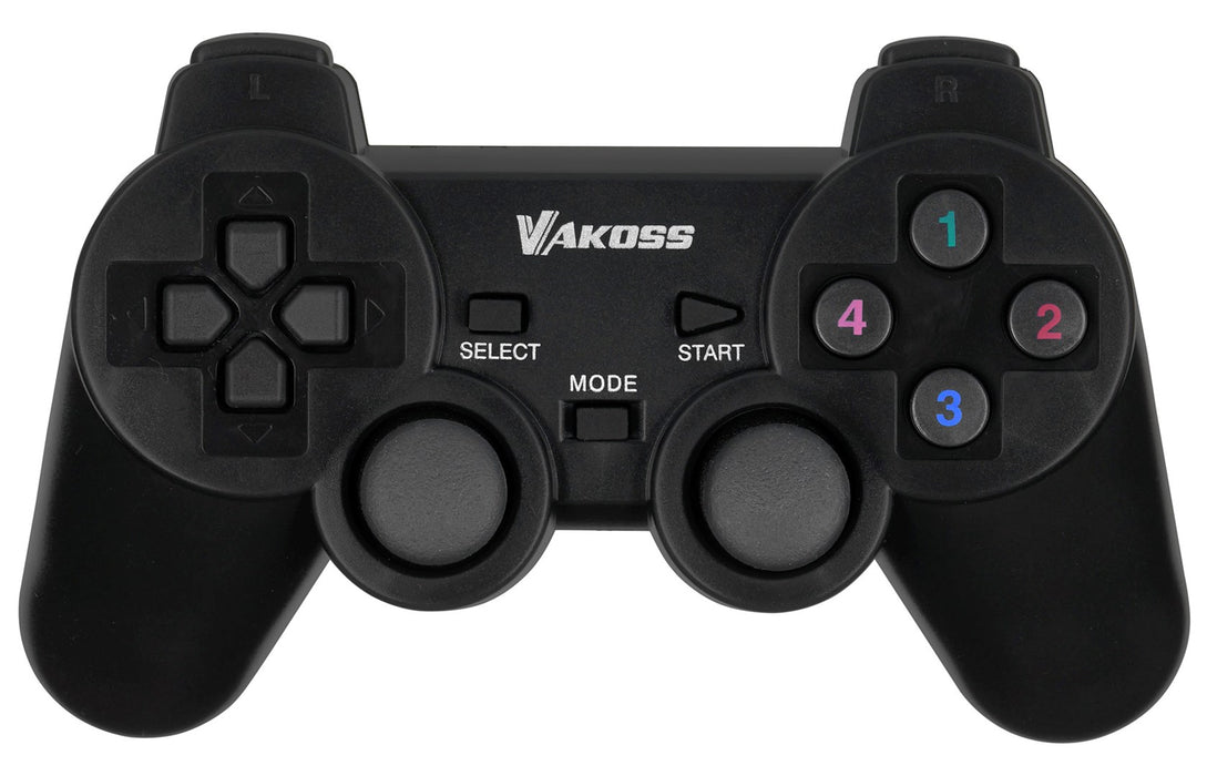 Vakoss GP-4705BK Gaming Controller Black RF Gamepad Analogue / Digital PC, Playstation 3