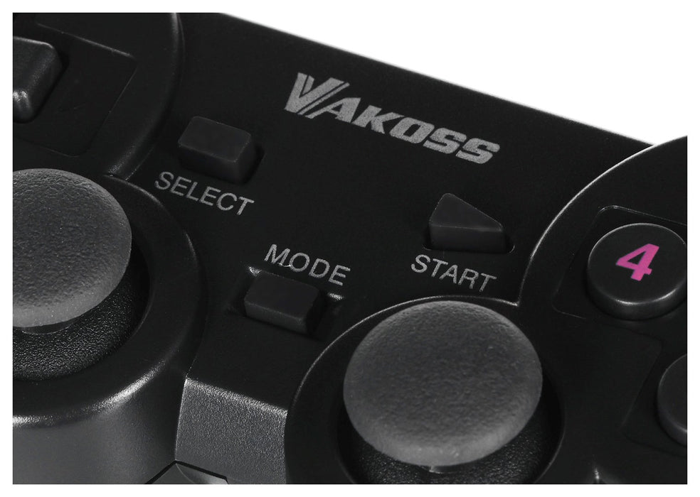 Vakoss GP-3925BK Gaming Controller Black RF Gamepad Analogue / Digital PC, Playstation 3
