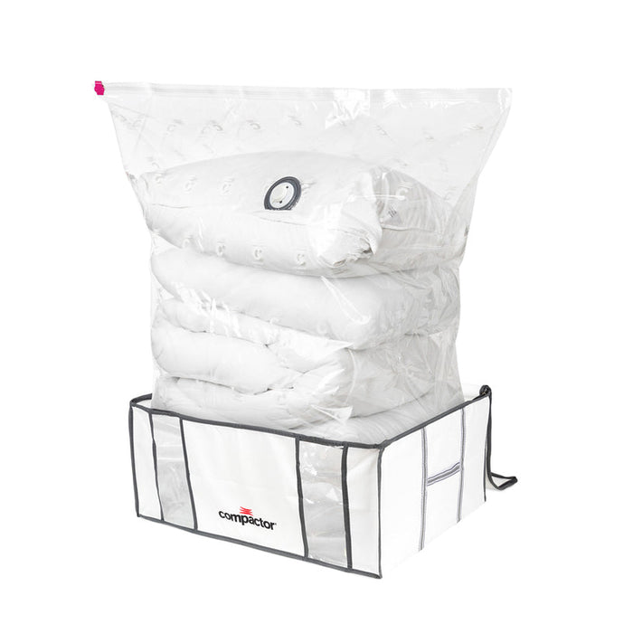 ВАКУУМНА КУТИЯ ЗА СЪХРАНЕНИЕ 210L 50Х65Х27 СМ COMPACTOR LIFE - Продукти за съхранение и организация на дрехи<<<Домашни