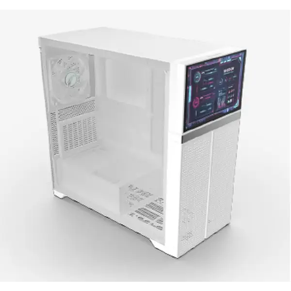 Valkyrie VK02 LCD White - Кутии за компютри<<<VALKYRIE компоненти за компютри<<<VALKYRIE<<<PolyComp