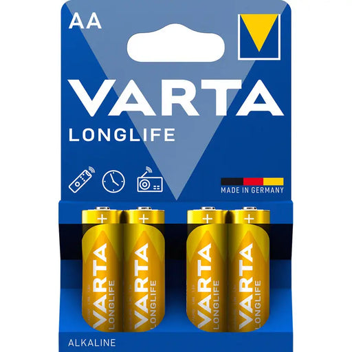 VARTA LONGLIFE AA BATTERIES - Батерии<<<Батерии и фенери<<<Осветление<<<Praktiker&&&Батерии<<<Аксесоари за
