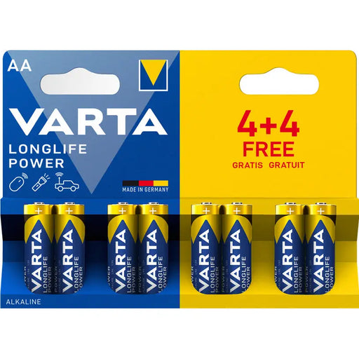 VARTA LONGLIFE POWER AA BATTERIES - Батерии<<<Батерии и фенери<<<Осветление<<<Praktiker&&&Батерии<<<Аксесоари за
