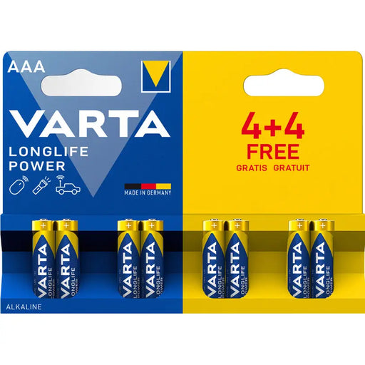 VARTA LONGLIFE POWER AAA BATTERIES - Батерии<<<Батерии и фенери<<<Осветление<<<Praktiker&&&Батерии<<<Аксесоари за