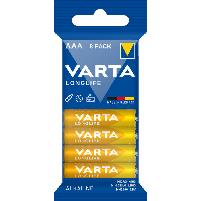 BATTERIES VARTA Longlife AAA 8pcs