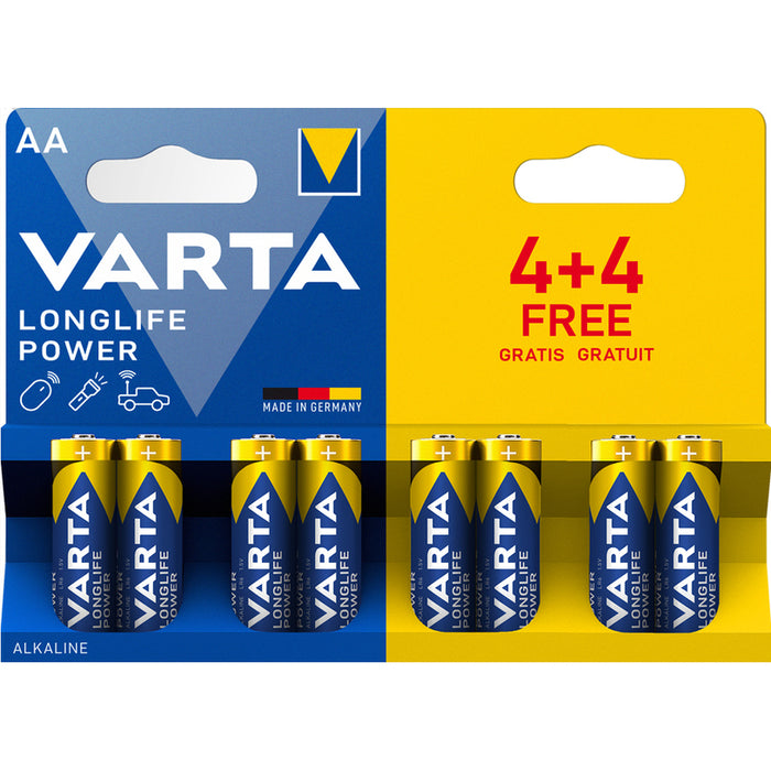 VARTA LONGLIFE POWER AA BATTERIES