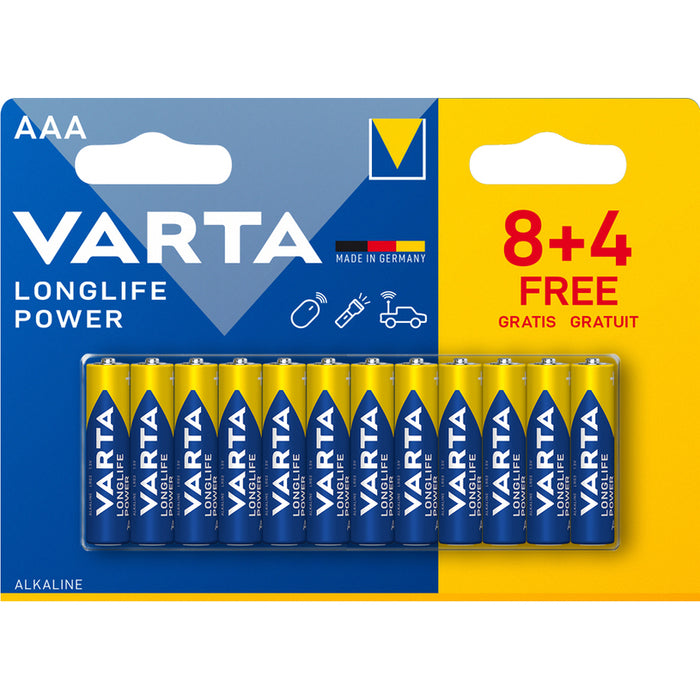 VARTA LONGLIFE POWER AAA BATTERIES