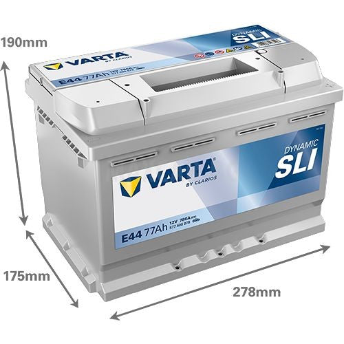 VARTA DYNAMIC SLI 77AH 780A R+