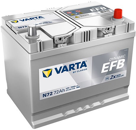 VARTA DYNAMIC EFB 72AH 760A 12V R+ JIS