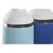 Vase DKD Home Decor 12 x 12 x 18,5 cm Silver White Sky blue Navy Blue Stoneware (2 Units) - Декорация и