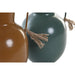 Vase DKD Home Decor 14.5 x 13 x 24 cm Metal Orange Green Mustard (2 Units) - Декорация и Осветление<<<Дом