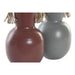 Vase DKD Home Decor 14 x 13 x 24 cm Grey Metal Terracotta (2 Units) - Декорация и Осветление<<<Дом