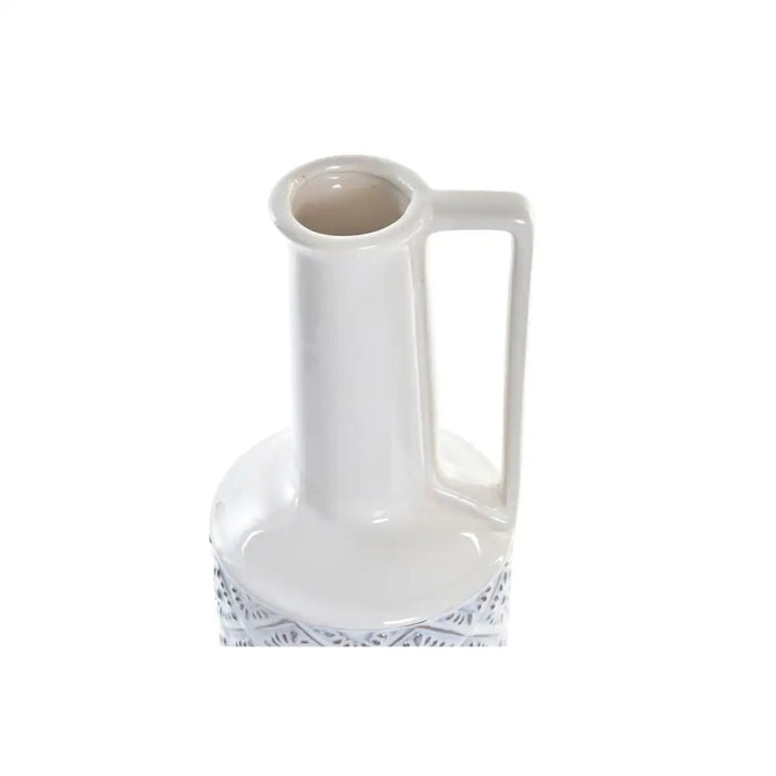 Vase DKD Home Decor 14 x 14 x 45 cm Porcelain Blue White Mediterranean - Декорация и Осветление<<<Дом