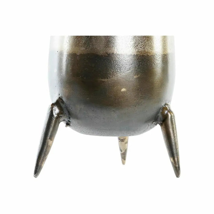 Vase DKD Home Decor 15,5 x 15,5 x 26 cm Silver Golden Aluminium Modern (2 Units) - Декорация и Осветление<<<Дом