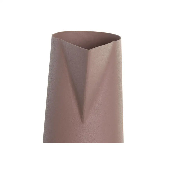 Vase DKD Home Decor 15 x 11 x 45 cm Beige Pink Iron (2 Units) - Декорация и Осветление<<<Дом Градина<<<BigBuy&&&Украса