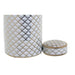 Vase DKD Home Decor 18 x 18 x 30,5 cm Porcelain Golden White - Декорация и Осветление<<<Дом Градина<<<BigBuy&&&Украса