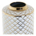 Vase DKD Home Decor 18 x 18 x 30,5 cm Porcelain Golden White - Декорация и Осветление<<<Дом Градина<<<BigBuy&&&Украса