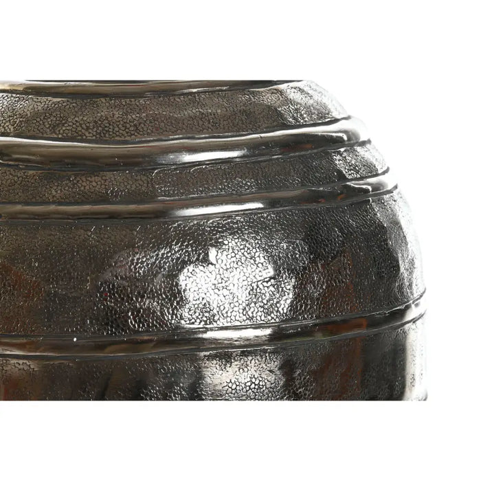 Vase DKD Home Decor 20 x 20 x 28,5 cm Silver Golden Aluminium Modern (2 Units) - Декорация и Осветление<<<Дом