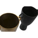 Vase DKD Home Decor 23 x 16 x 29 cm Black Golden Aluminium Modern (2 Units) - Декорация и Осветление<<<Дом