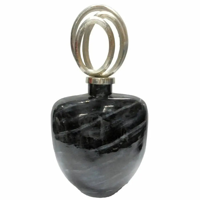 Vase DKD Home Decor 28 x 14 x 48 cm Crystal Silver Black Aluminium Modern - Декорация и Осветление<<<Дом