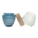 Vase DKD Home Decor Blue Mint Wood Crystal Modern (21 x 21 x 43 cm) - Декорация и Осветление<<<Дом
