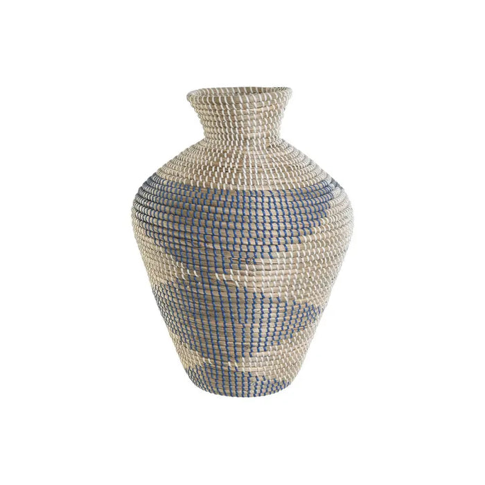 Vase DKD Home Decor Blue Natural Mediterranean 35 x 35 x 50 cm - Декорация и Осветление<<<Дом Градина<<<BigBuy&&&Украса
