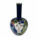 Vase DKD Home Decor Face Porcelain Blue Multicolour 17 x 17 x 30 cm - Декорация и Осветление<<<Дом