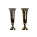 Vase DKD Home Decor Golden Silver Aluminium 13 x 13 x 33 cm (2 Units) - Декорация и Осветление<<<Дом