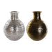 Vase DKD Home Decor Golden Silver Aluminium Modern Aged finish 38 x 38 x 50 cm (2 Units) - Декорация и Осветление<<<Дом